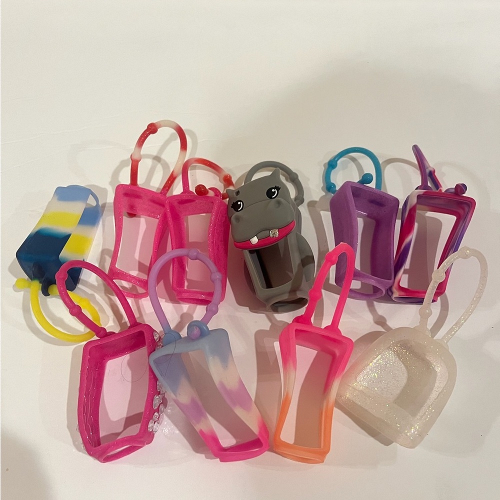 Rare Collectible Bath & Body Works Colorful Hand Sanitizer Cases